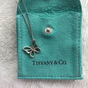 Authentic Tiffany butterfly necklace